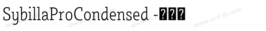 SybillaProCondensed 字体转换